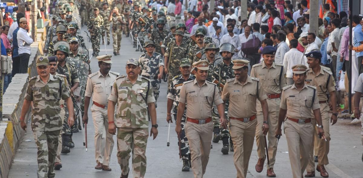 Paramilitary forces arrive in Bengaluru for Karnataka bypolls
