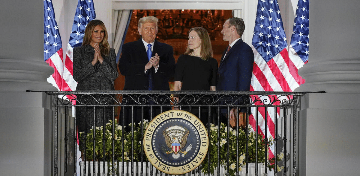 Trump celebrates at White House as Supreme Court nominee confirmed