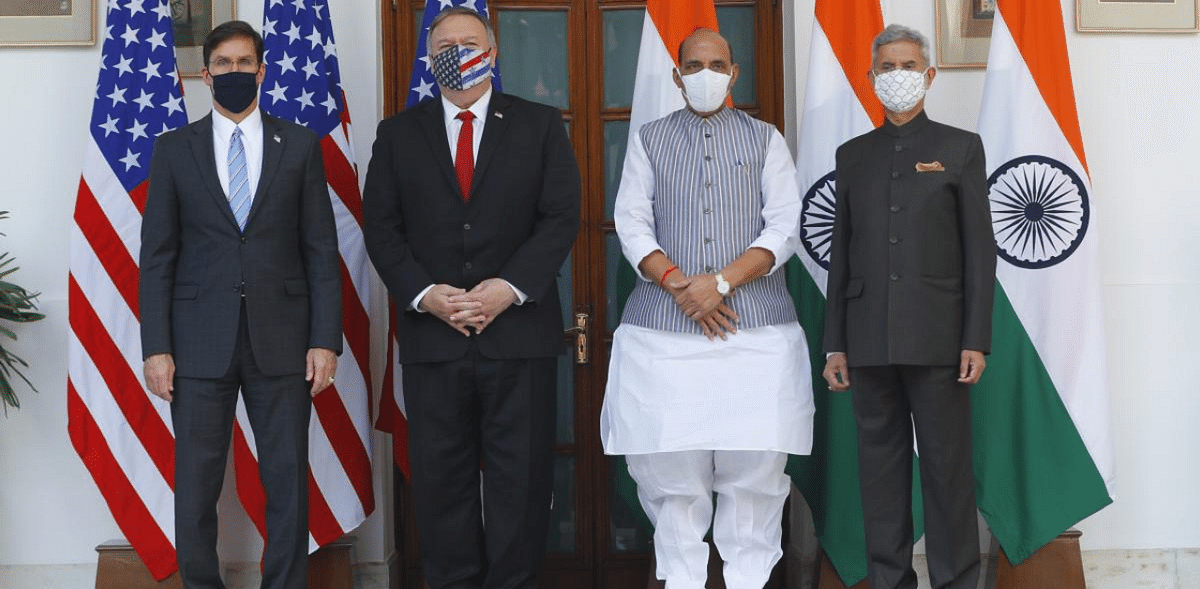 China's aggression on agenda as India, US hold 2+2 dialogue