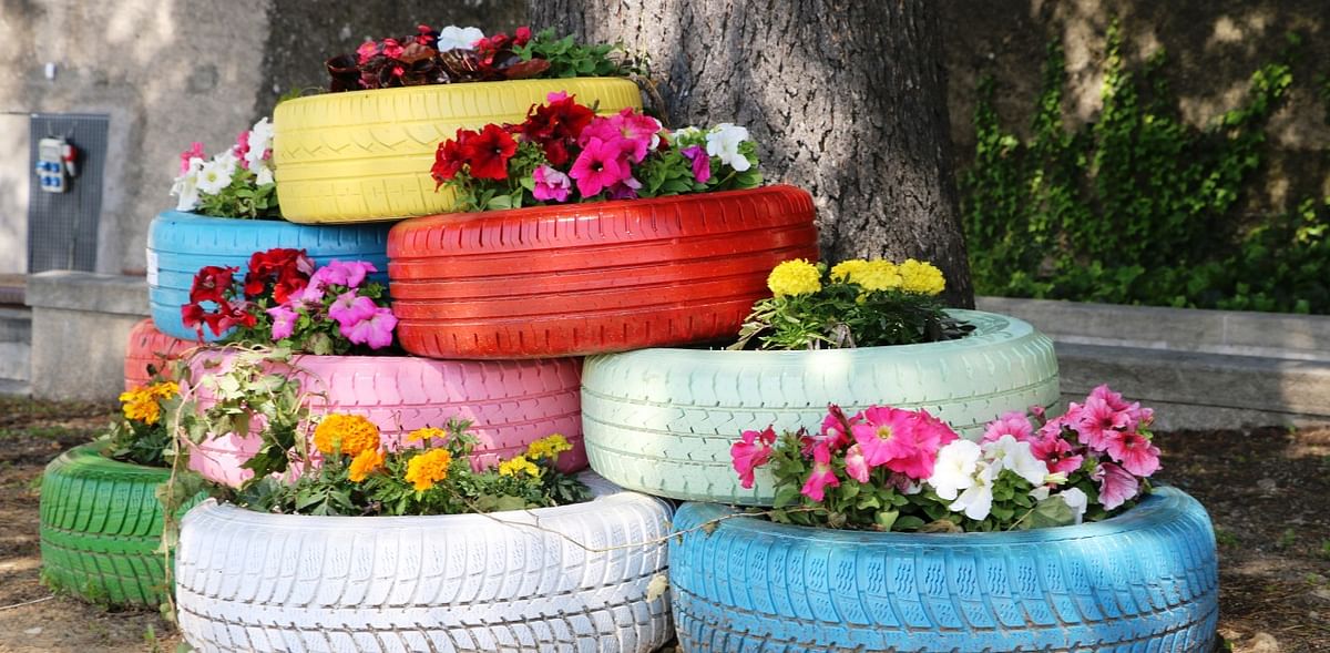 Recycled art tyres in a park? Kolkata may have one soon