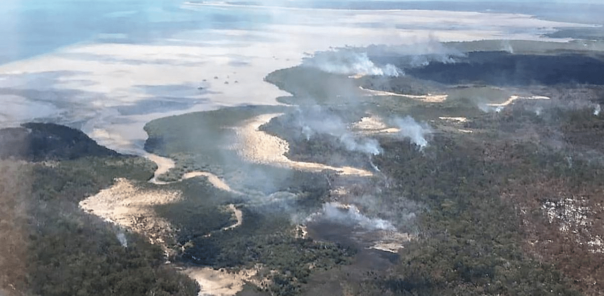 Australia bushfire rips through heritage-listed island