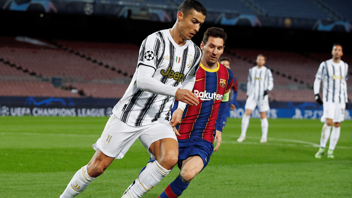 Ronaldo scores twice as Juventus crush Messi's troubled Barcelona