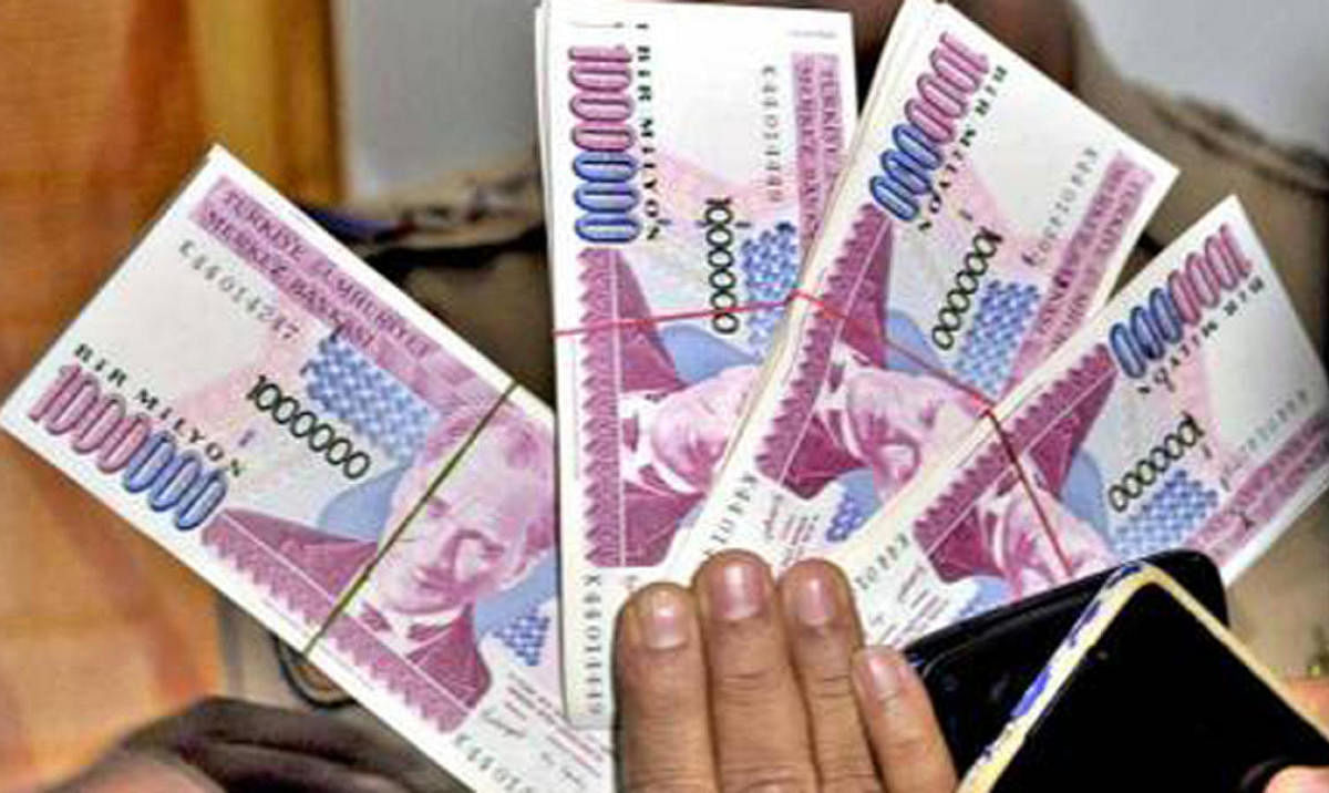 Five lakh in scrapped Turkish currency seized near E-City