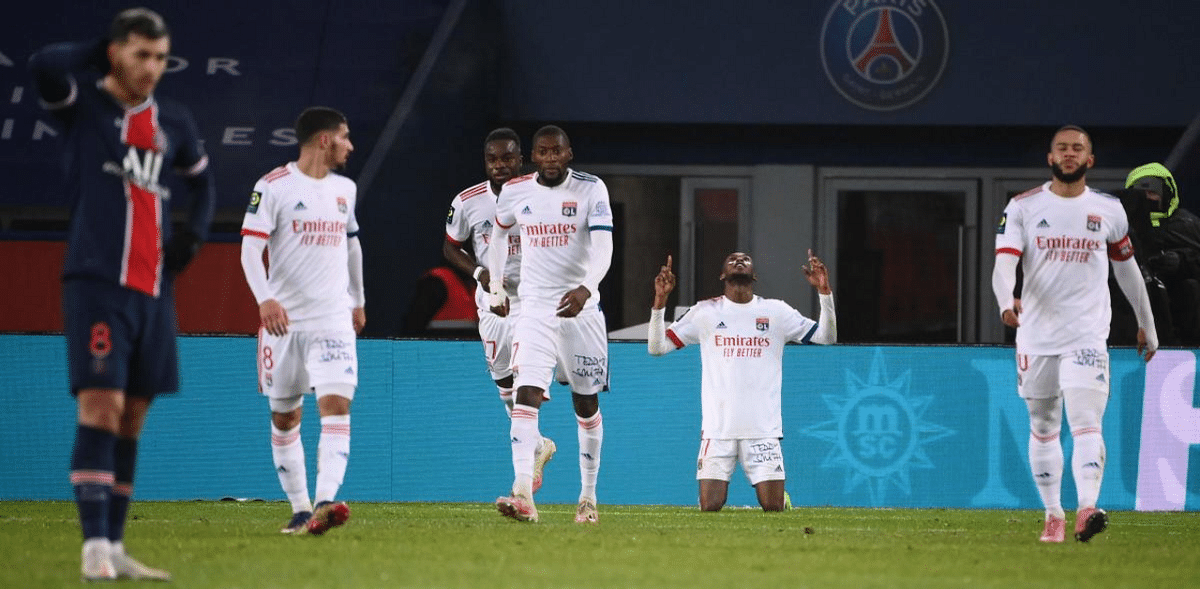 PSG lose 1-0 to visitors Lyon, slip down to third in the Ligue 1 table