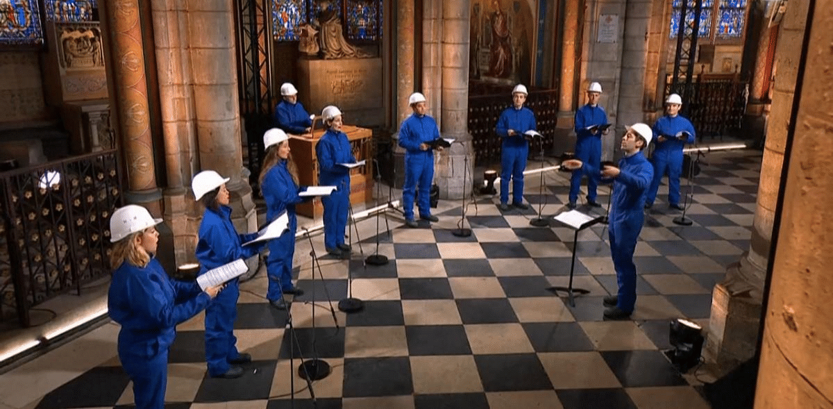 Christmas Eve concert held in Paris' fire-wrecked Notre Dame