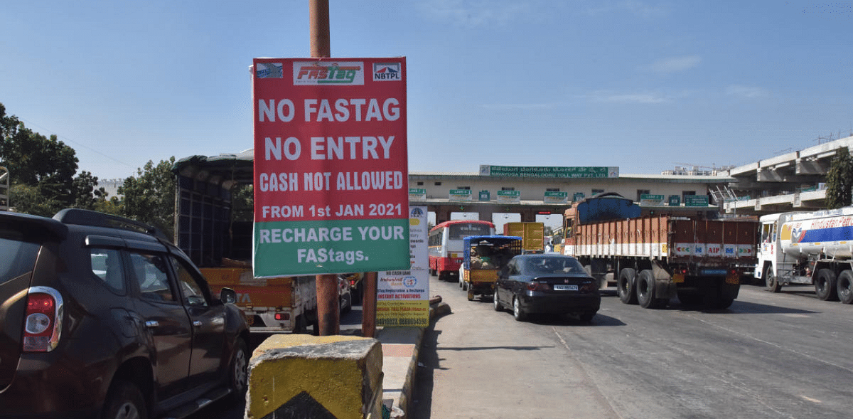 Toll collection through FASTag in Dec increases by over Rs 200 crore to Rs 2,304 crore