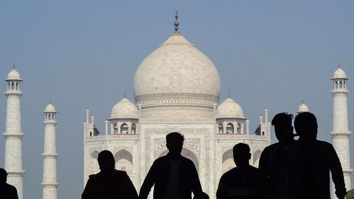 Saffron flag waved, 'Shiv Chalisa' recited inside Taj Mahal