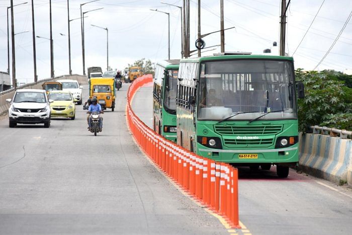 Bus lane only on 21 km of high-density corridor