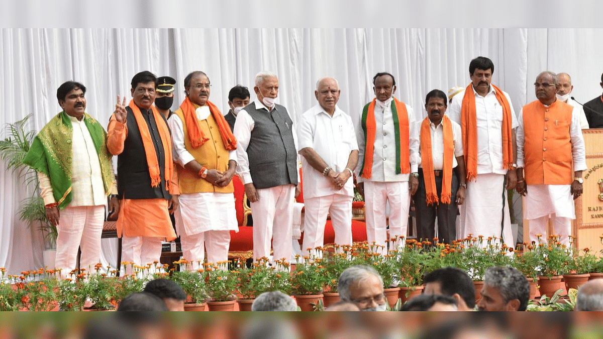 7 ministers take oath as Karnataka CM BS Yediyurappa expands cabinet