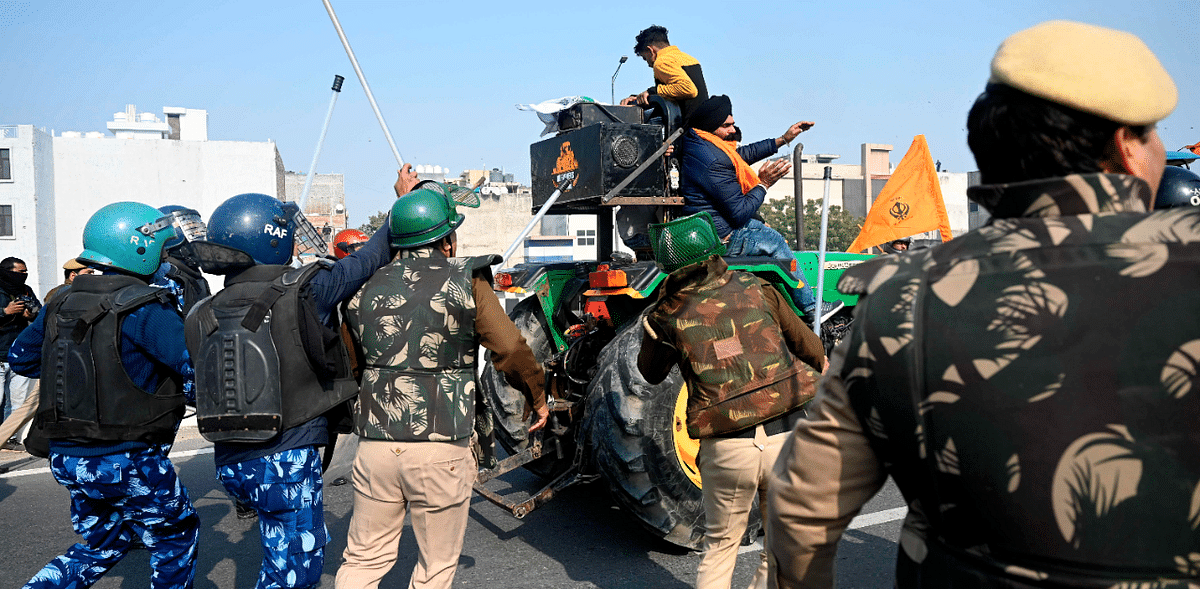More paramilitary forces being deployed in Delhi after violence during farmers' tractor rally