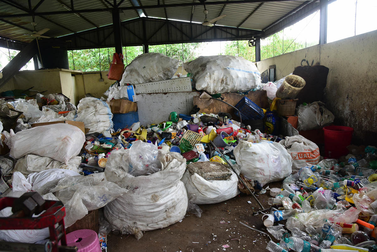 Fire at dry waste collection units suspected to be an act of arson