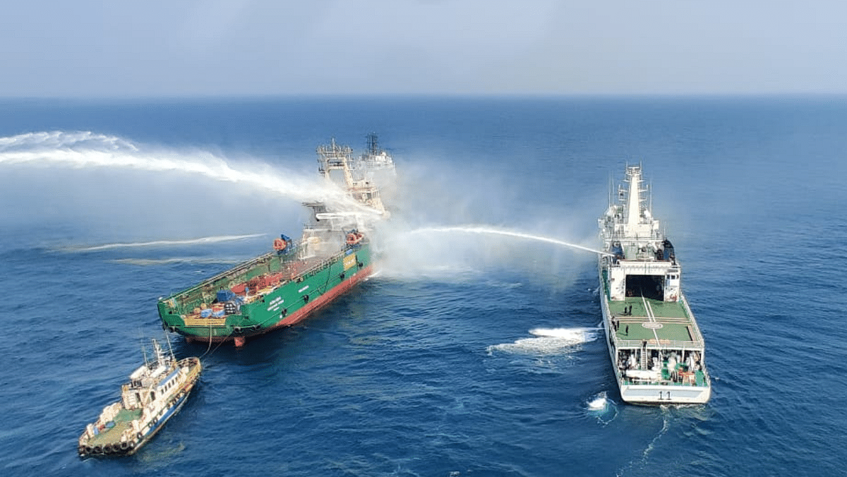 3 reported missing after fire breaks out at offshore supply vessel Greatship Rohini