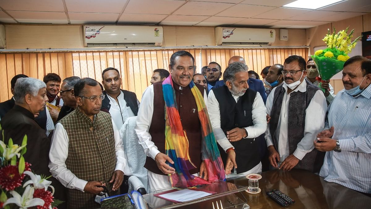 Former Union minister Vijay Sampla takes charge as NCSC chairman