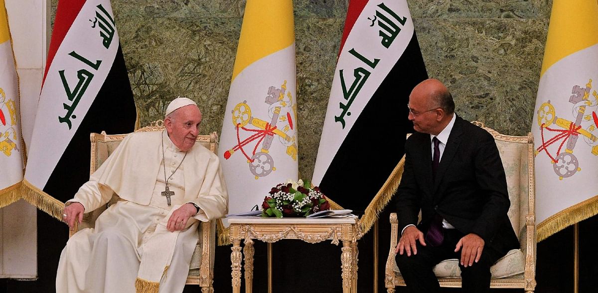 Pope Francis will take a piece of Iraq with him