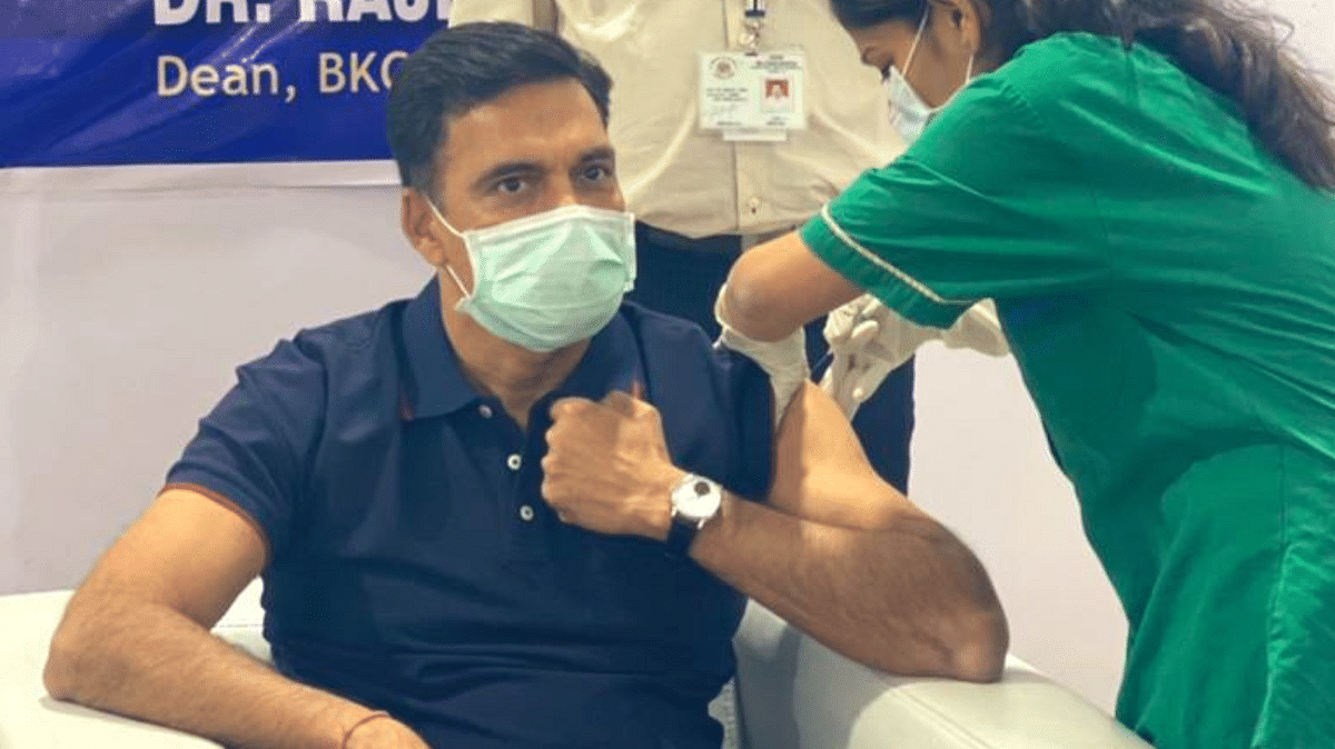 Industrialist Sajjan Jindal gets first Covid-19 vaccine shot