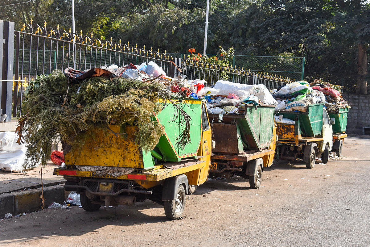 Jagadish Nagar Residents disturbed by Bollywood songs blaring from garbage vehicles