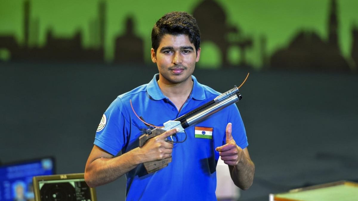 Saurabh Chaudhary, Abhishek Verma win silver and bronze in men's 10m air pistol final at ISSF World Cup