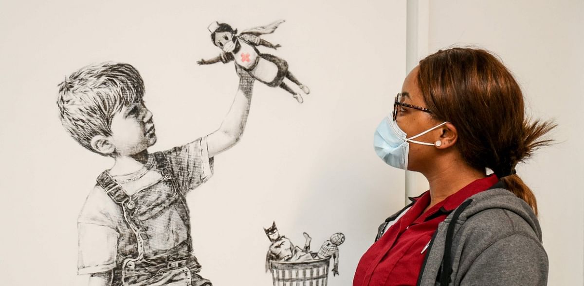 Banksy painting to raise millions for UK health service