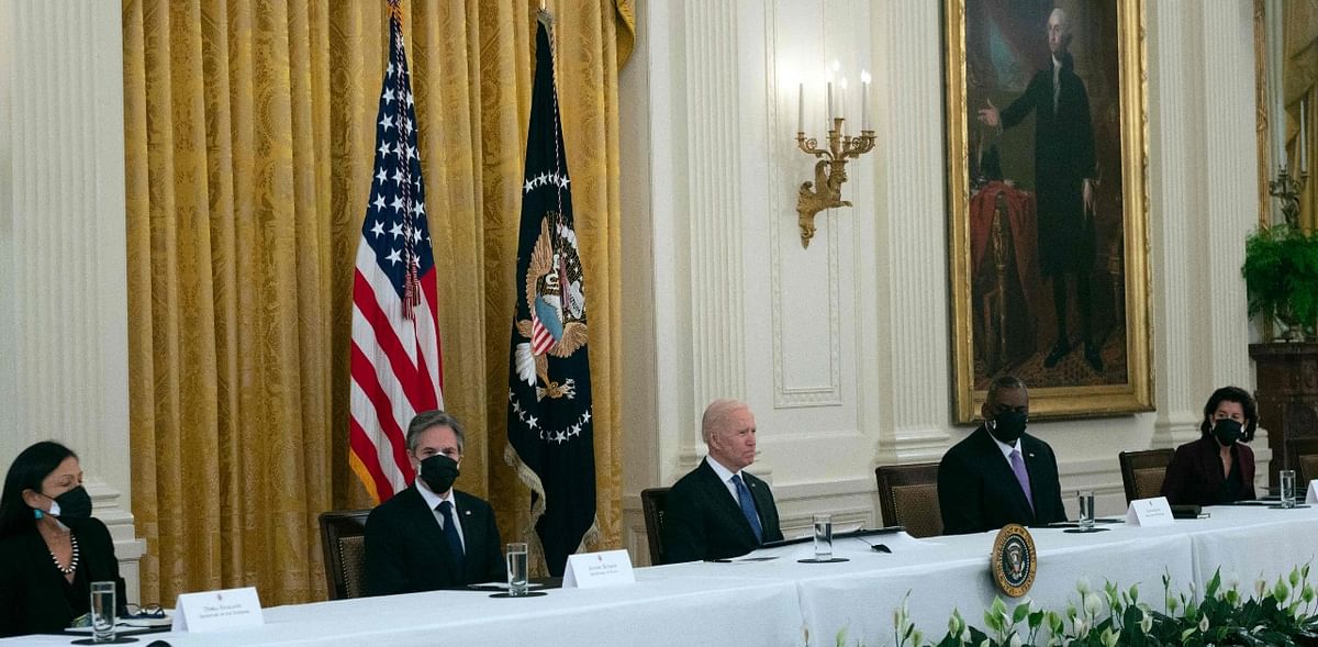 At first Cabinet meeting, Biden says team 'looks like America'