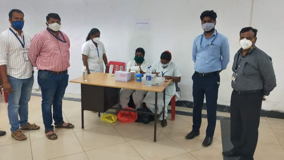 211 staff at Hubballi Airport inoculated against Covid-19