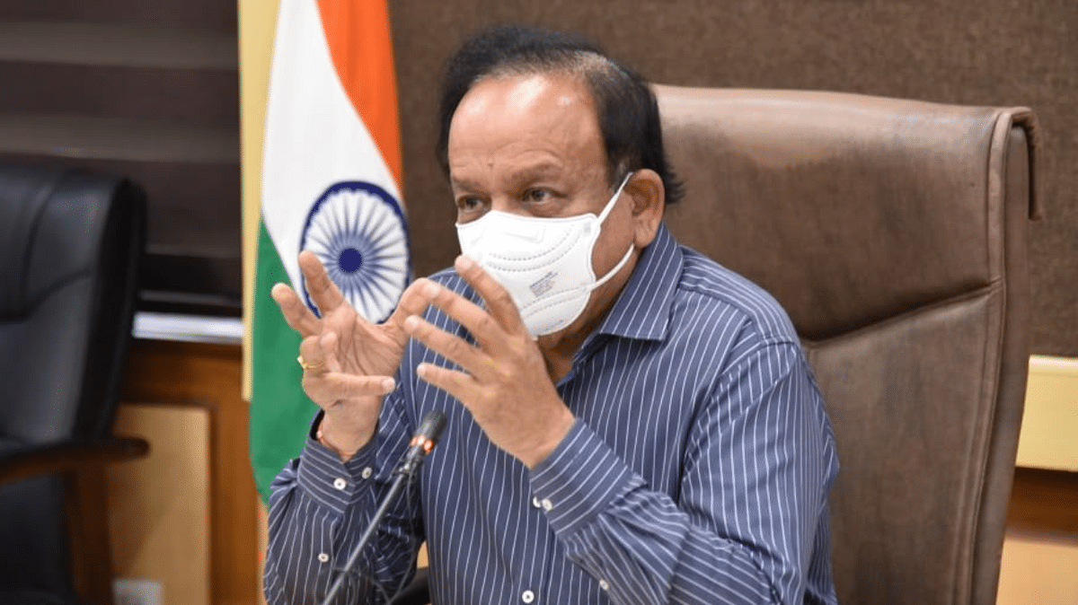Union Health Minister Harsh Vardhan reviews Covid-19 situation of 11 states