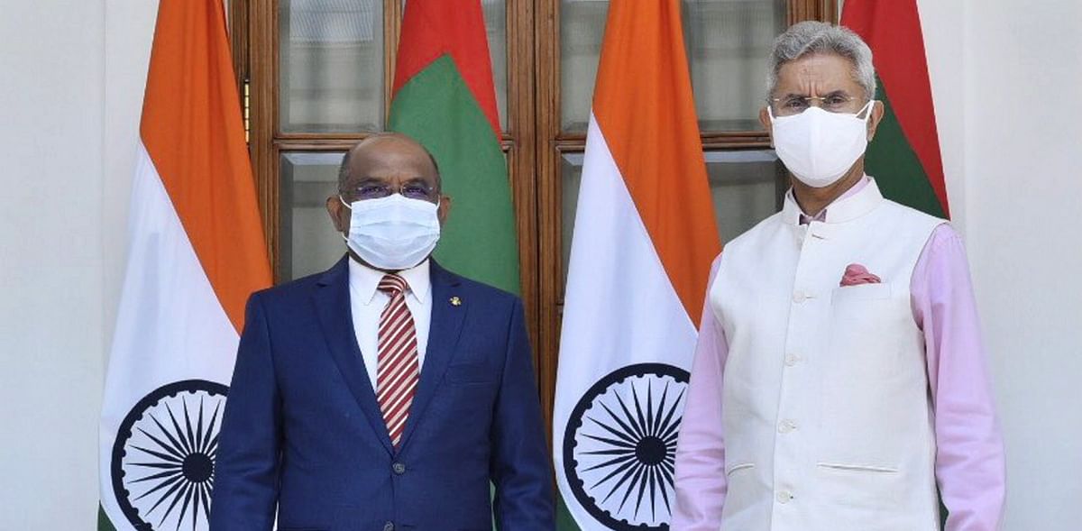 S Jaishankar holds talks with Maldivian foreign minister