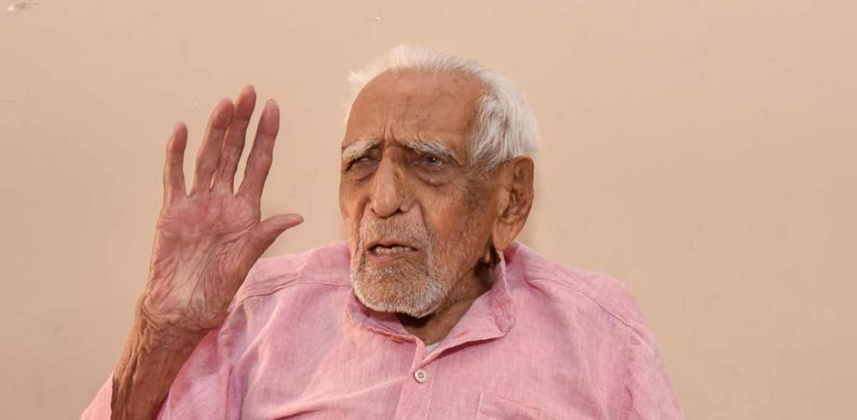 103-year-old Gandhian back home after battling Covid-19