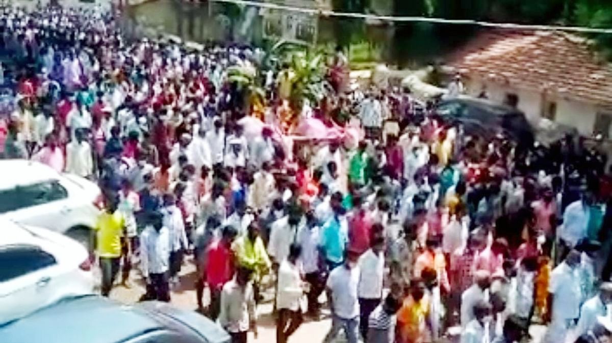Village in Gokak sealed after crowds gather for temple horse's funeral
