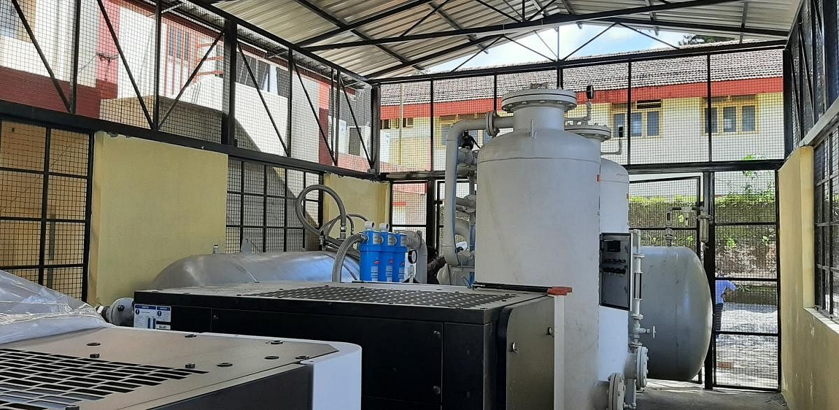 Work on oxygen generation unit nears completion in Virajpet