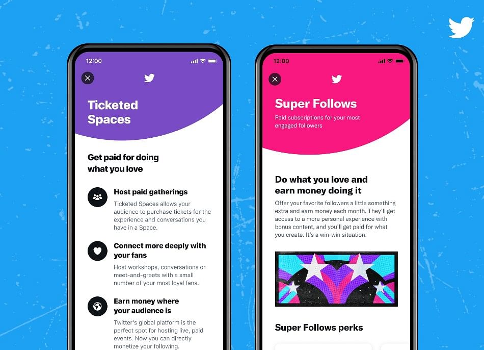 Twitter launches Super Follows, Ticketed Spaces subscription plans 