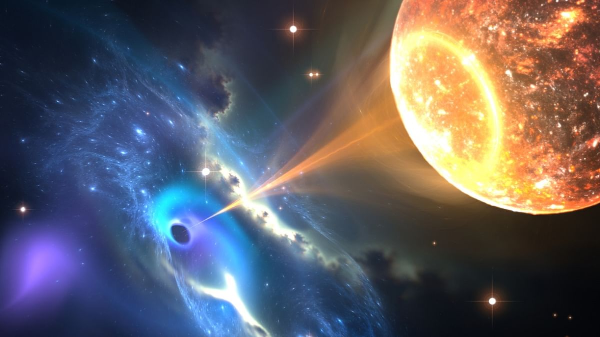 What happens when black holes collide with the most dense stars in the universe