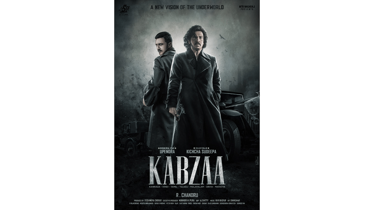 'Kabzaa' new poster: Upendra, Sudeep impress with their intensity