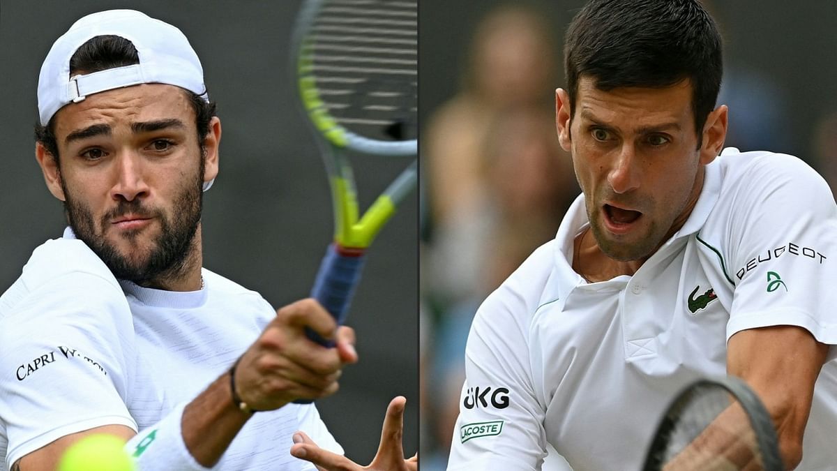 Djokovic eyes 20th Grand Slam in Wimbledon final against heavyweight Berrettini