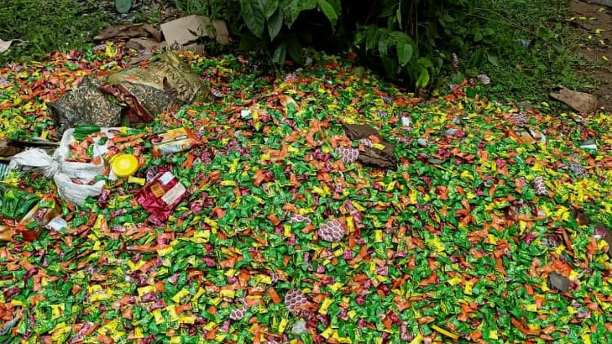 Candies found dumped on roadside in Uttara Kannada's Sirsi village