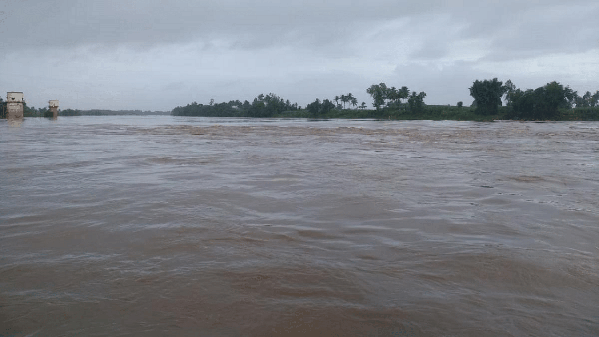 Flood threat in Krishna river basin in Belagavi