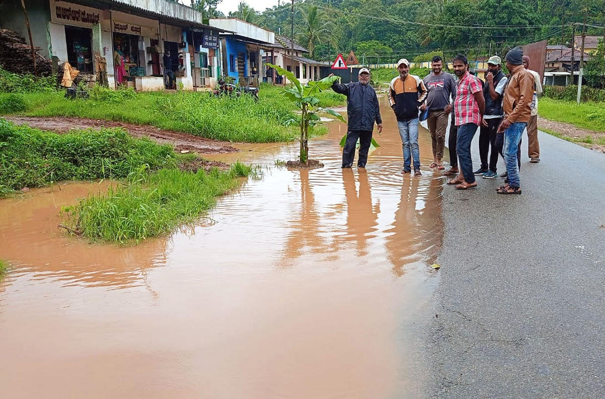 Water puddles irk residents