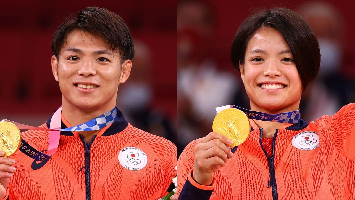 Japan's judo siblings both win gold at Tokyo Olympics