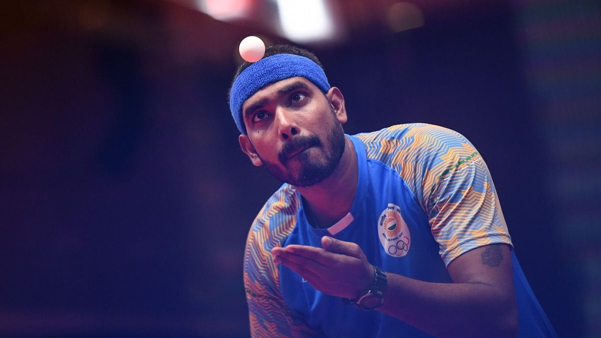 Sharath Kamal takes a game off table tennis great Ma Long before Olympic exit