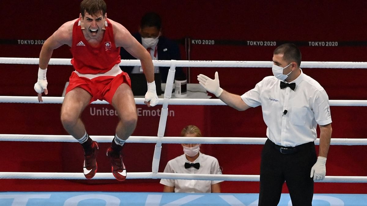 Irish boxer injures ankle celebrating win, out of Olympics