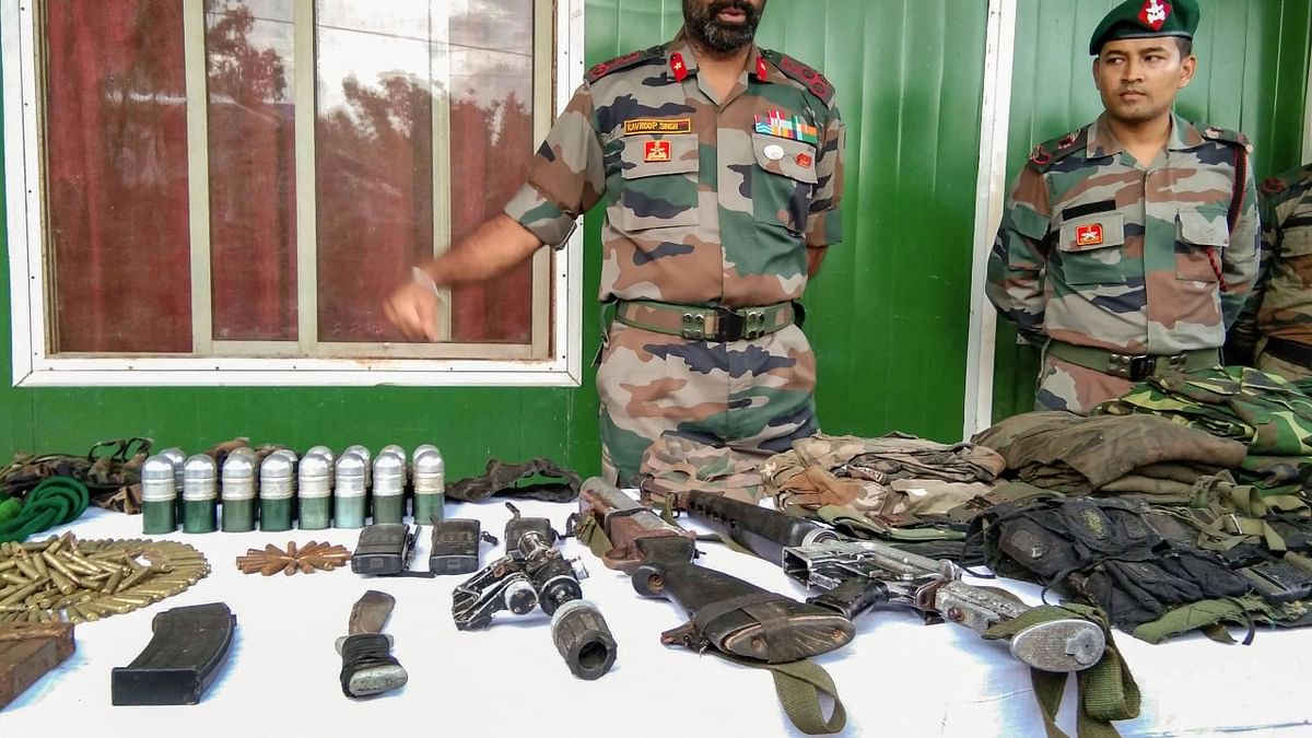 Security forces seize huge cache of arms, ammunition from near Indo-Myanmar border in Manipur