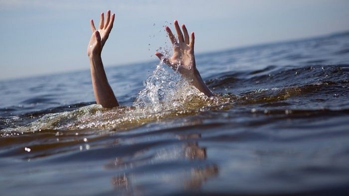 Person washed away in Krishna while saving child