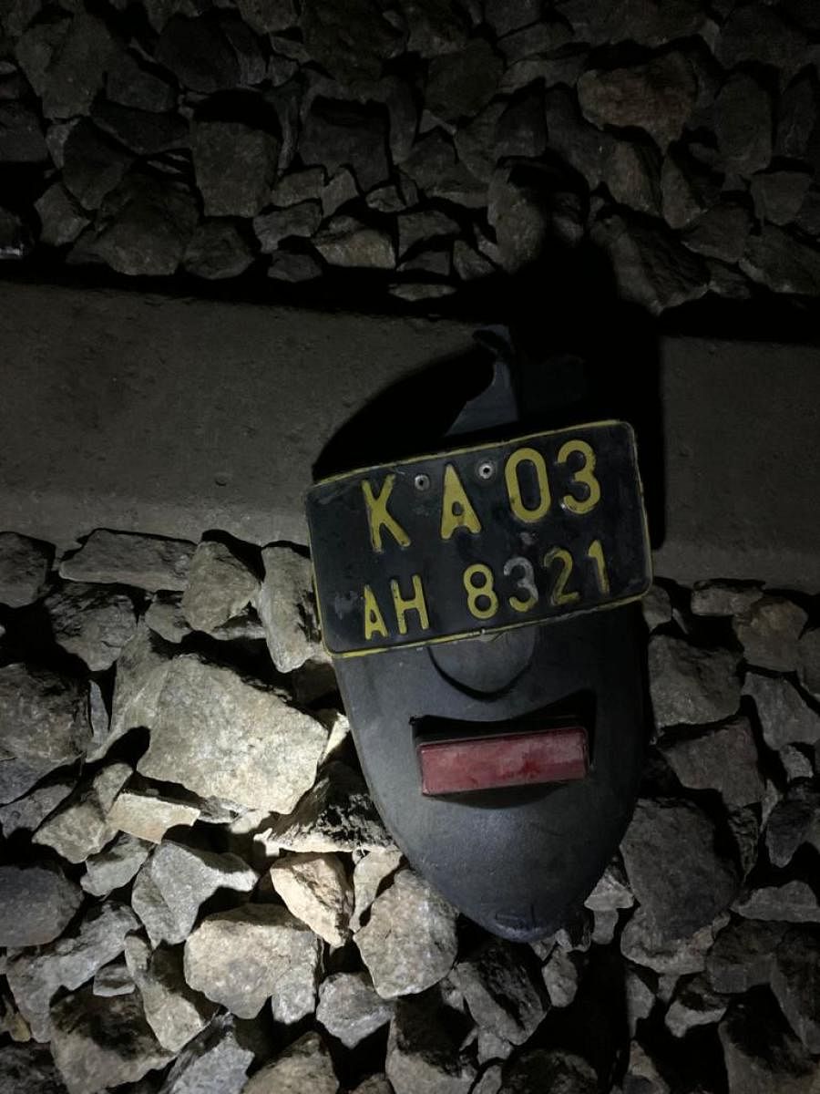 Rented scooter left on rail track, hit by goods train