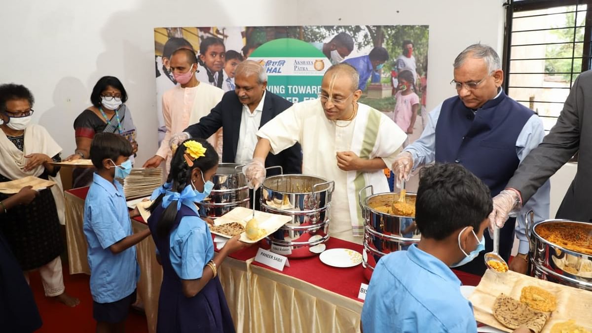 HAL-sponsored Akshay Patra kitchen to serve 7,500 children in Bengaluru