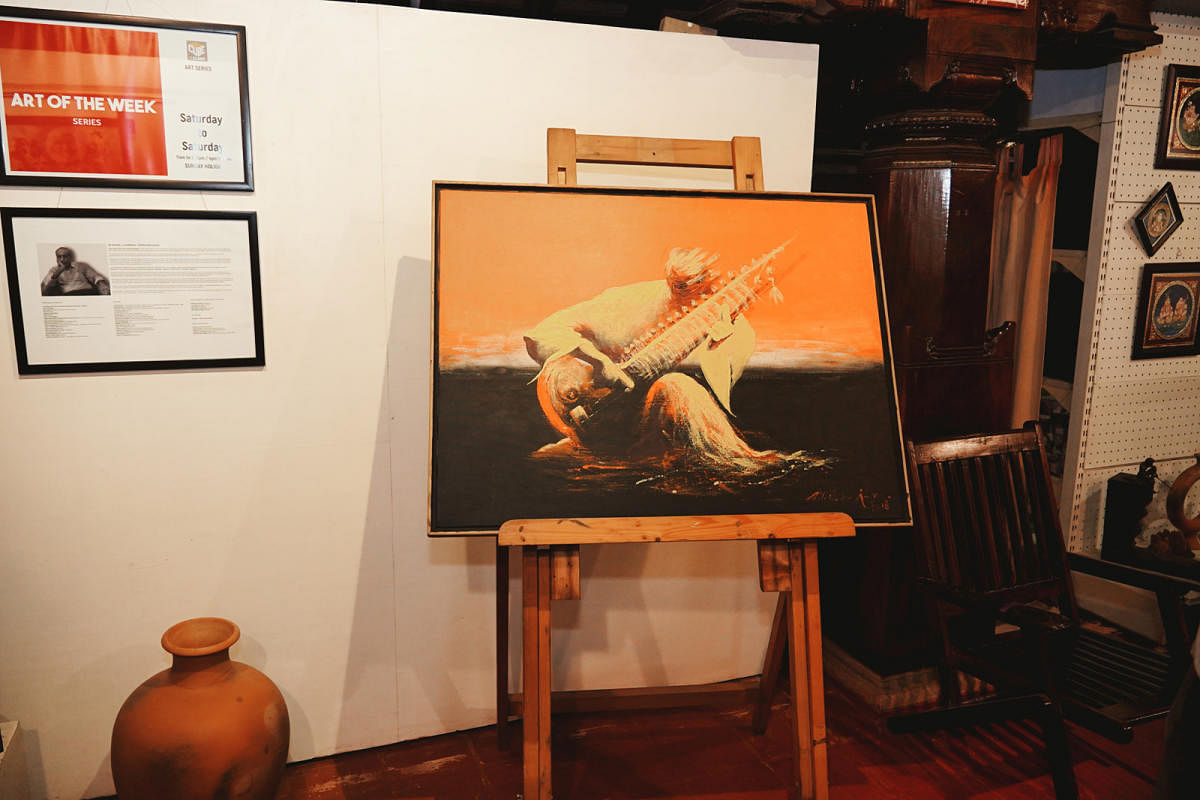 Oil paintings by Artist Madhusudan Kumar unveiled