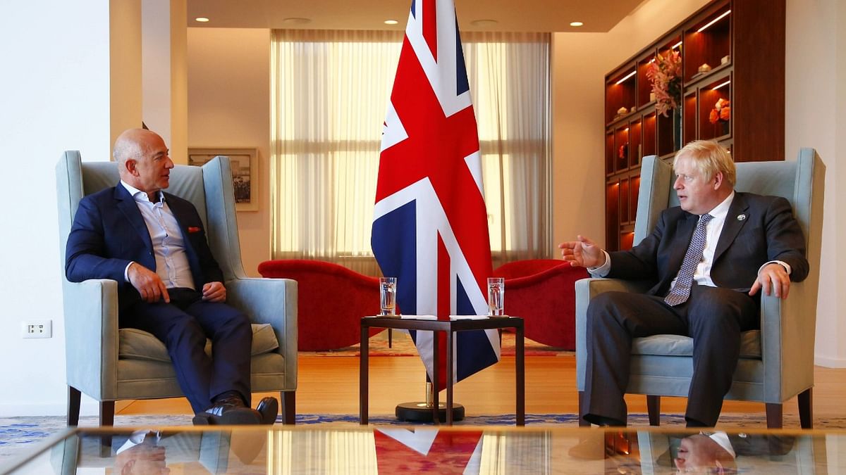 UK PM Johnson discussed taxation with Jeff Bezos