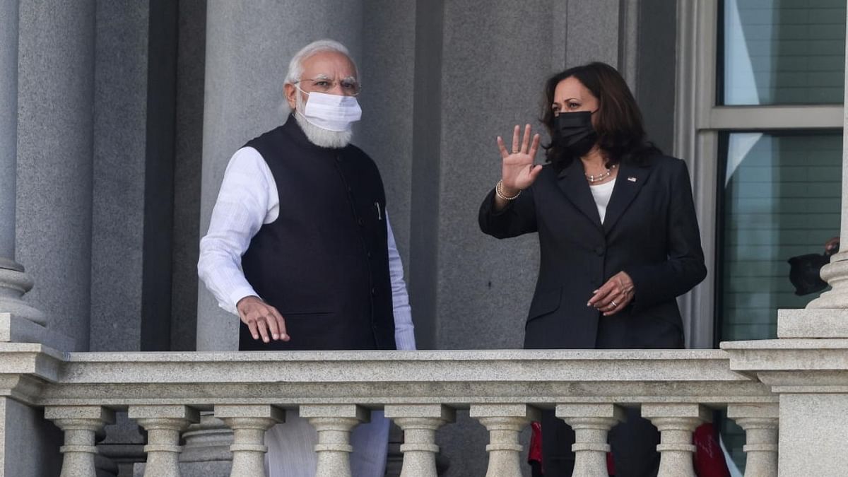 Harris talks about protecting democracy in first meeting with Modi, raises suo moto terrorism from Pakistan
