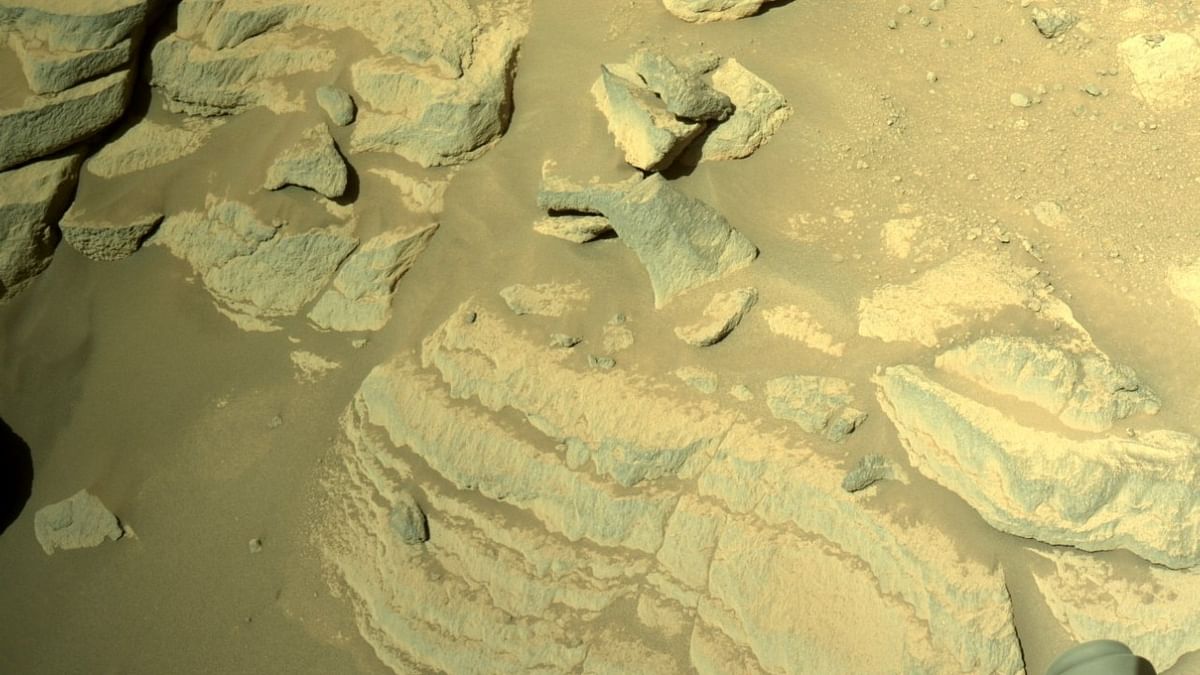 Perseverance new images from Mars show layered rocks