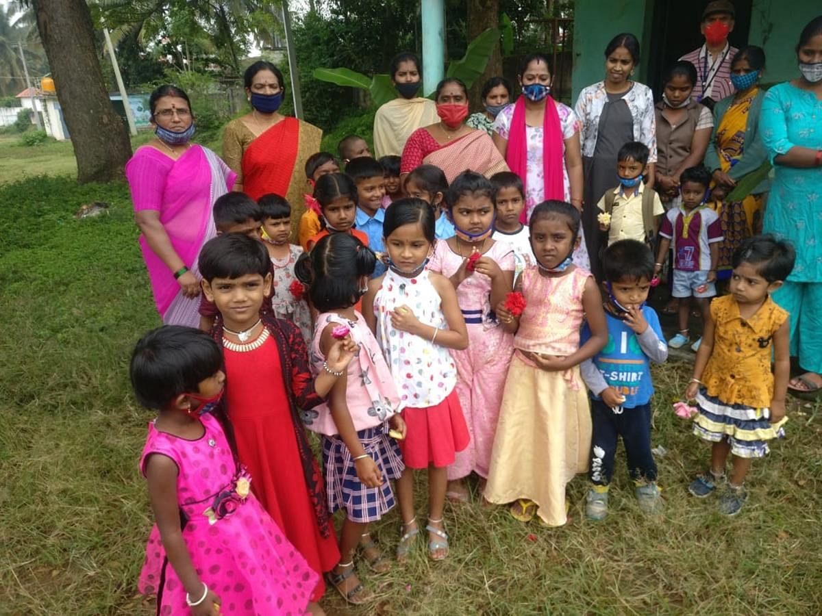 Schools, anganwadi centres welcome children