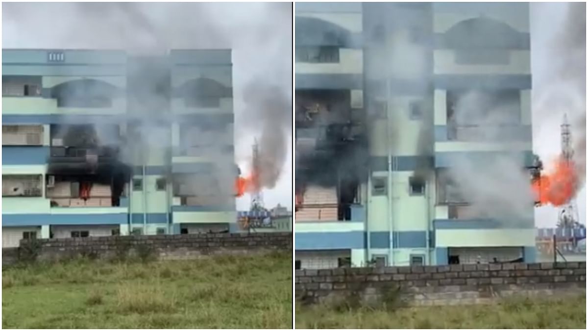 Fire breaks out at building near Bengaluru's Electronic City