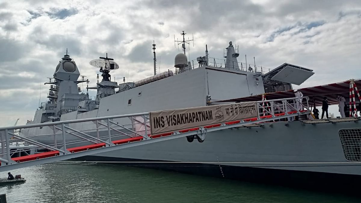 Rajnath Singh commissions warship INS Visakhapatnam to make Navy 'Aatmanirbhar'